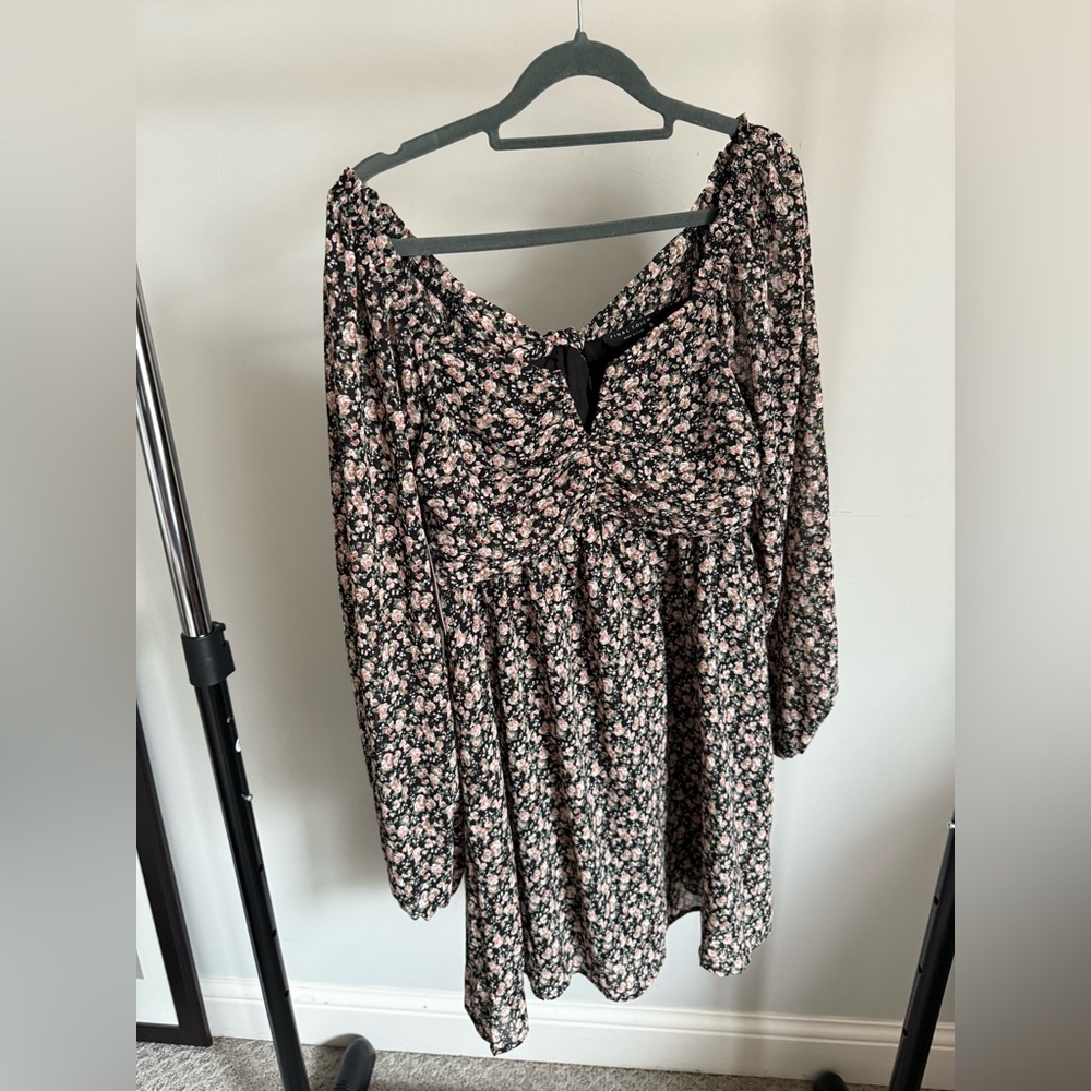 Final Touch Black Floral Dress